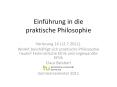 Praktische Philosophie. Vorlesung 4 PowerPoint PPT Presentation
