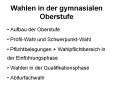 Wahlen in der gymnasialen Oberstufe PowerPoint PPT Presentation