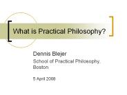 What is Practical Philosophy?