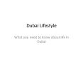 Dubai Lifestyle