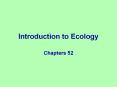 Introduction to Ecology PowerPoint PPT Presentation