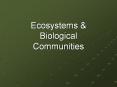 Ecosystems PowerPoint PPT Presentation