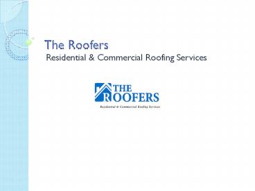 Commercial and Residential Roofing Contractors