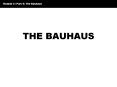 THE BAUHAUS PowerPoint PPT Presentation