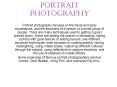 Portrait photography focuses on the facial and body expressions, and the emotions of a person or a small group of people. There are many techniques used to getting a good portrait photo. Some are editing the picture in photoshop, taking a photo with good PowerPoint PPT Presentation