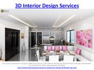 3D Interior Design Services