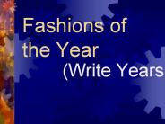 Fashions of the Year