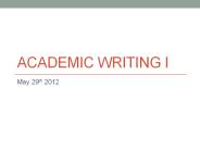 Academic writing i