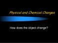Physical and Chemical Changes PowerPoint PPT Presentation