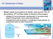 10.1 Distribution of Water