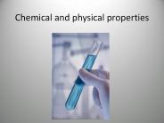 Chemical and physical properties