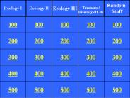 Ecology I