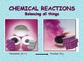 CHEMICAL REACTIONS Balancing all things PowerPoint PPT Presentation