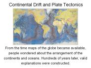 Continental Drift and Plate Tectonics