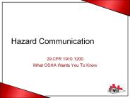 Hazard Communication