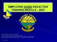 EMPLOYEE OHSW INDUCTION TRAINING MODULE - 2007 PowerPoint PPT Presentation