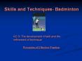 Skills and Techniques- Badminton PowerPoint PPT Presentation