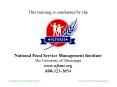 Building Human Resource Management Skills National Food Service Management Institute PowerPoint PPT Presentation