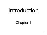 Introduction Chapter 1