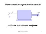 Permanent-magnet motor model