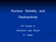 Nuclear Stability and Radioactivity PowerPoint PPT Presentation