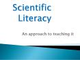 Scientific Literacy PowerPoint PPT Presentation