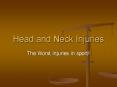Head and Neck Injuries PowerPoint PPT Presentation