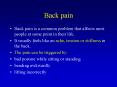 Back pain PowerPoint PPT Presentation