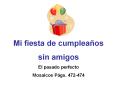 Mi fiesta de cumplea PowerPoint PPT Presentation