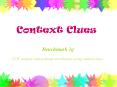 Context Clues PowerPoint PPT Presentation