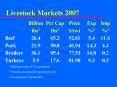 Livestock Markets 2007 PowerPoint PPT Presentation