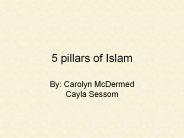 5 pillars of Islam