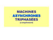 MACHINES ASYNCHRONES TRIPHAS
