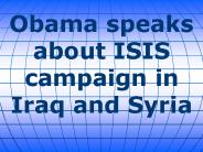 Obama speaks about ISIS campaign in Iraq and Syria