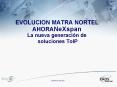 EVOLUCION MATRA NORTEL AHORANeXspan La nueva generaci PowerPoint PPT Presentation