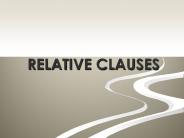 RELATIVE CLAUSES