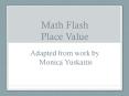 Math Flash Place Value PowerPoint PPT Presentation