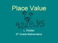 Place Value PowerPoint PPT Presentation