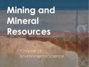 Mining and Mineral Resources