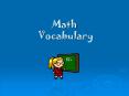 Math Vocabulary PowerPoint PPT Presentation