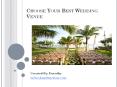 Choose Your Best Wedding Venue PowerPoint PPT Presentation
