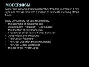 MODERNISM
