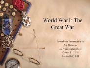 World War I: The Great War