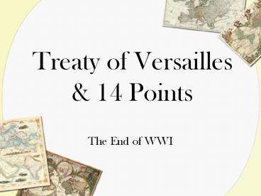Treaty of Versailles