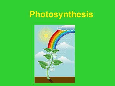 Photosynthesis