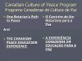 Canadian Culture of Peace Program Programa Canadense de Cultura de Paz PowerPoint PPT Presentation