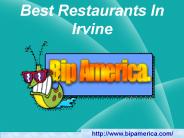 Best Restaurants In Irvine