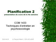 Planification 2 pr