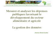 Mesurer et analyser les d