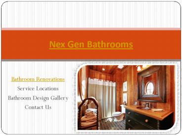 Bathroom Renovations